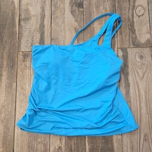 NWT blue swim top 16W